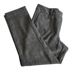 Ann Taylor Factory pants charcoal gray heathered pockets office trousers Sz 8